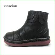 エスタシオン靴  estacion  et467bl　ブラック　【ハッピー気分で歩きましょ。すごく可愛い。エスタシオン靴　 アンクルブーツ】