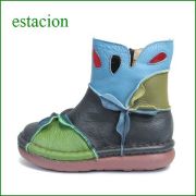 エスタシオン靴  estacion  et204nv  ネイビー　【ワクワク元気。。エスタシオン靴・・・・カラフル・・可愛い！花花・万華鏡・ブーツ】