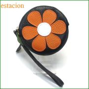 estacion　エスタシオン コインケース　etw8028or　オレンジ　【可愛いお花・・・いろいろ使える。エスタシオン コインケース】