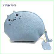 estacion　エスタシオン　コインケース　etw8097bu　ブルー猫　【可愛いねこちゃんの財布・小物入れにもなる・・エスタシオン コインケース】