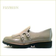FIZZ REEN ホワイト レザー メッシュ ジッパーブーツ FIZZ REEN ホワイト レザー メッシュ ジッパーブーツ