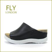 FLY LONDON　フライロンドン　fy672bl  ブラック　【可愛い２段ソール・・・ボリュームたっぷりミュール・・FLY ・足を包む最高の履き心地】【レディース】