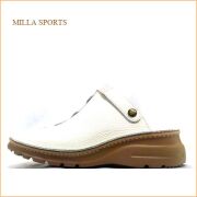 milla sports   ミラスポーツ  mi314iv   アイボリー　【軽いソールで歩こう！バックベルトにもなる milla sports スポッと履けるサボサンダル】