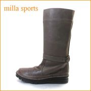 milla ミラ　mi7089dn　ダークブラウン　【どんどん歩けるラバーソール・・いい色ビンテージレザー・milla sports ペコス ブーツ】