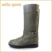 milla ミラ　mi7089gy　サビグレイ　【どんどん歩けるラバーソール・・いい色ビンテージレザー・milla sports ペコス ブーツ】