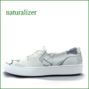 naturalizer  ナチュラライザー　na434mm  アイボリー　【よく馴染むヒツジ革レザー！いい色マ―ブル加工。。naturalizer シンプル・スリッポン】