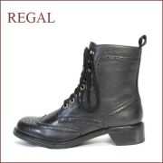 REGAL リーガル re56bl　ブラック 【履くほどに ヨク馴染む・・本物のこだわり仕立て・・ＲＥＧＡＬ ウィングチップ・ブーツ】