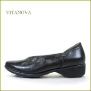 vita nova　ビタノバ　vt8360bl ブラック　【小足にみせる 深めのＶカット・・バツグンの軽さとクッション。vitanova シンプル パンプス】
