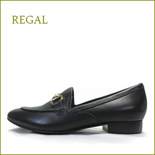 regal  リーガル　re61bl  ブラック　【女性らしいスタイリッシュな・・優しいフォルム　REGAL　ビットローファー パンプス】