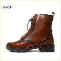 ara　アラ  ar11260br　コニャックブラウン　【形の良い丸さのトー・・いい色の琥珀色コニャック！ 　ara・レースアップブーツ】