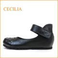 cecilia　セシリア  ce5001bl　ブラック　【可愛いまん丸トゥ・・フィットするアンクルベルト・cecilia・巾広４Ｅ パンプス】