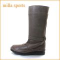 milla ミラ　mi7089dn　ダークブラウン　【どんどん歩けるラバーソール・・いい色ビンテージレザー・milla sports ペコス ブーツ】