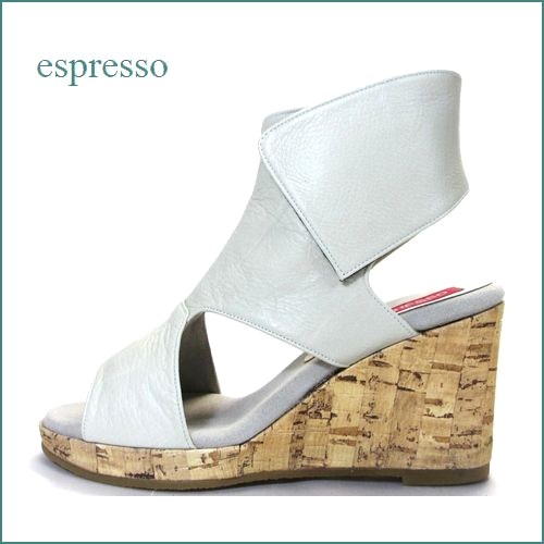 espresso エスプレッソ ep6800iv　アイボリー　【きれいなシルエット・おしゃれなウェッジソール espresso・軽量ブーティサンダル】