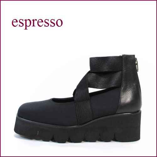 espresso  エスプレッソ  ep953bl  ブラック　【良質イタリアサテン・・ゴムゴム ＦＩＴの・・espresso 上品なみなみのソール】