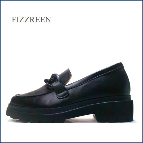 FIZZREEN　フィズリーン　fr1837bl  ブラック  【人気のデザインで歩こう・かわいいボリューム感！fizzreen　大活躍の ローファー】
