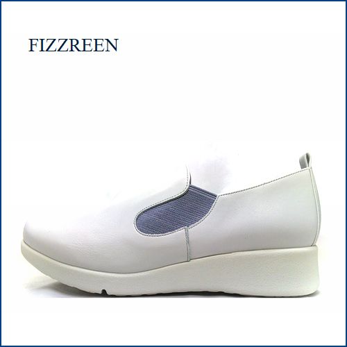 FIZZ REEN フィズリーン fr3608wt  ホワイト 【開張足に優しいメタパッド・まねきの良いボロネーゼ製法 fizzreen・快適スリッポン】