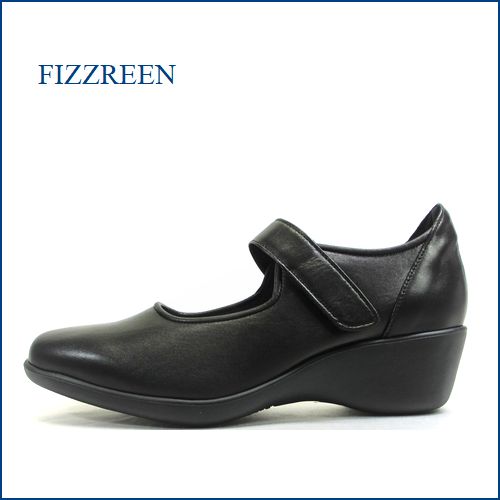 FIZZ REEN フィズリーン fr8146bl　ブラック　【しっかりカウンターでカカトにフィット・ずっと履きやすい　fizzreen・ベルトパンプス】