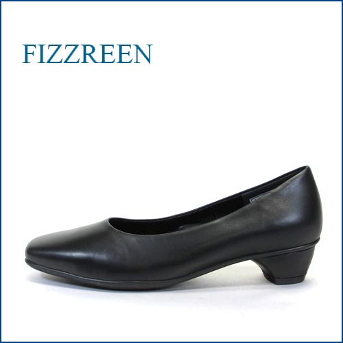 fizzreen  フィズリーン  fr1200bl 　ブラック　【きれいな仕上がり・・馴染みやすい袋縫い仕立て。。fizzreen　シンプル パンプス】