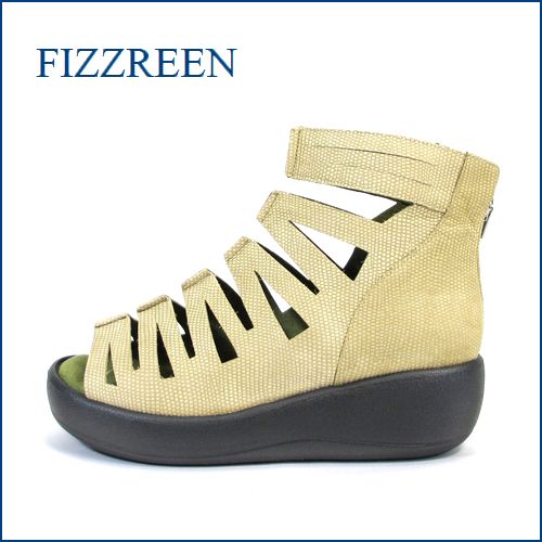 FIZZREEN  フィズリーン  fr1470bg　ベージュ　【前滑りを防ぐ なみなみのインソール fizzreen・いい色 ぼかし加工のブーツサンダル】