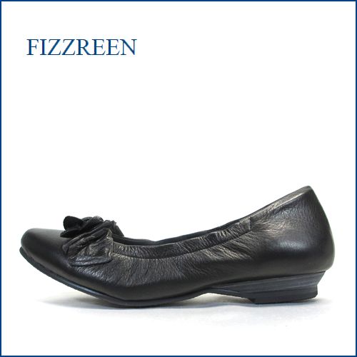 fizzreen　フィズリーン　fr3201bl  ブラック　【無理せず可愛い・・仕事に決まる履きやすさ。。 FIZZREEN フラット パンプス】