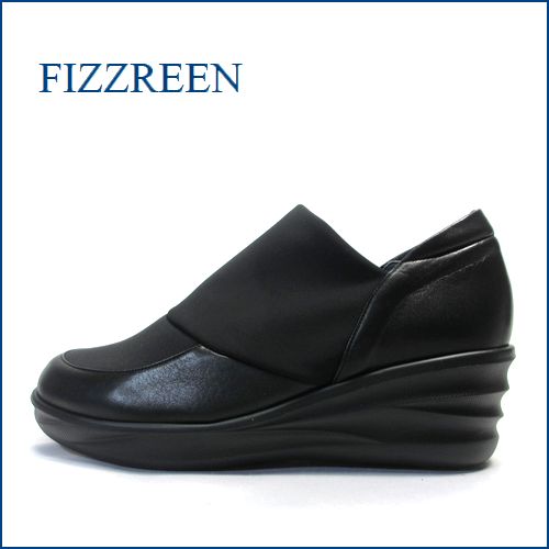 fizz reen  フィズリーン　fr6811bl　ブラック　【シンプルさが理想的ね！！楽らくにすっぽり包み込む・・　fizzreen 　厚底スリッポン】