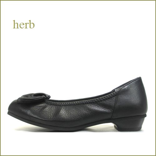 herb  ハーブ  hb3601bl  ブラック　【ピタッとフィットする 足に優しい履き心地 herb ソフトレザーパンプス】