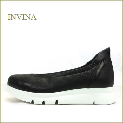 invina　インビナ  iv5080bl 　ブラック　【外反母趾対策のラストを使用。。INVINA　気持ちよい土踏まずパッド。快適インソールのパンプス