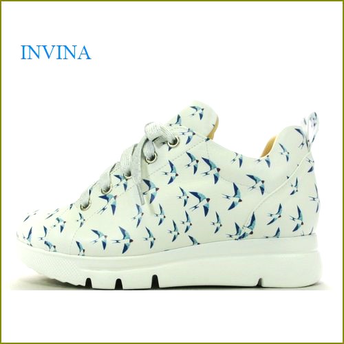 INVINA　インビナ  iv52281sw　スワロー　【安心なしっかりした踵！INVINA 外反母趾対策の厚層インソール  大人のスニーカー】