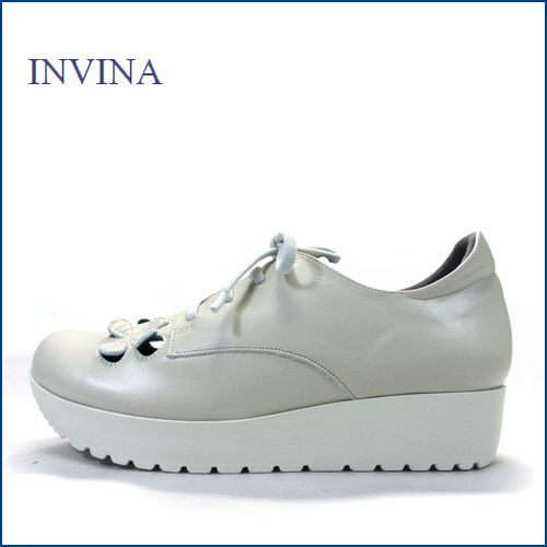 invina　インビナ  iv4453iv 　アイボリー　【新鮮：可愛いお花のカット・・・リラックス効果のインソール。。invina　大人のスニーカースタイル】