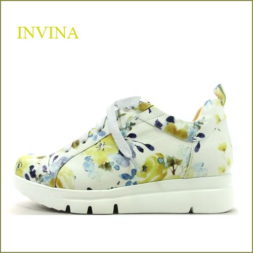 INVINA　インビナ  iv50295li　フラワースイレン　【お花で可愛さアップ！INVINA 外反母趾対策の厚層インソール  大人のスニーカー】