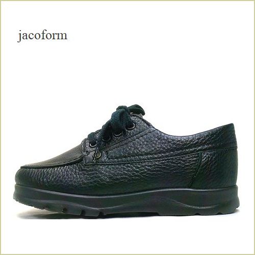jacoform　ヤコフォーム  jf1258bl　ブラック  グリップタイプ 【５Ｅ】【外反母趾に優しい・ 5本指が開くつま先幅広設計５Ｅ　jacoform 歩きやすいコンフォートシューズ】