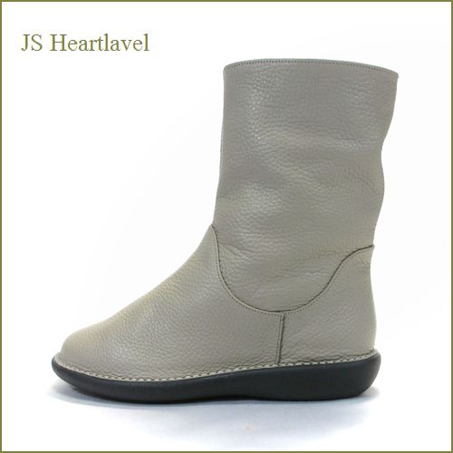 JS heartlavel  ジェイエス ハートレーベル　js19362gg  グレージュ  【スポッと履けるシンプルブーツ！JS heartlavel　柔らかい雰囲気 薄色グレージュで可愛さアップ】
