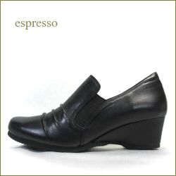 Espresso  エスプレッソ  ep1602bl  ブラック　【きれいなシルエット・・かわいいヒール・・ Espresso　クッションの良いパンプス 】