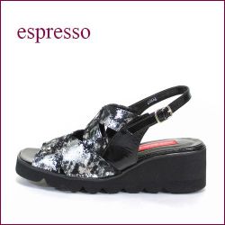 ESPRESSO   エスプレッソ  ep2602bl  ブラック　【いい色 ・おしゃれ 新鮮素材・・軽い作りの１８０ｇ　espresso 　厚底サンダル】