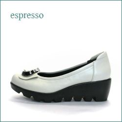espresso  エスプレッソ  ep2703bg  ベージュ　【可愛いリボンと・・ふわふわインソール・・espresso靴　なみなみ底のパンプス】