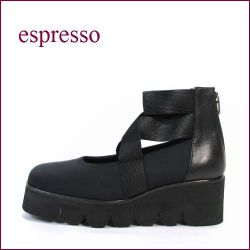espresso  エスプレッソ  ep953bl  ブラック　【良質イタリアサテン・・ゴムゴム ＦＩＴの・・espresso 上品なみなみのソール】