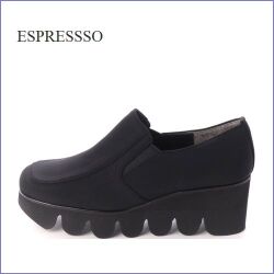 ESPRESSO  エスプレッソ　ep902bl ブラック 【外反母趾にやさしい履き心・軽量・撥水 espresso 厚底スリッポン】