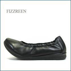 FIZZREEN　フィズリーン  fr7500bl 　ブラック　【柔らかくて痛くない、カポカポ脱げにくい、　クッションが心地いい　fizzreen　カッターパンプス】