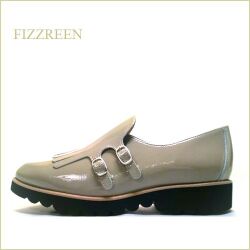 FIZZREEN　フィズリーン  fr9611gy 　オークベージュエナメル　【可愛いキルトデザイン！ fizzreen　 合わせやすい、大活躍のトラッド スタイル】