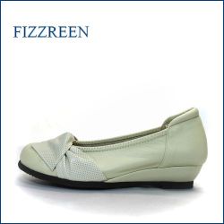 FIZZ REEN フィズリーン fr10bg  サンドベージュ　【今スグ馴染む 柔らかレザーと・・かわいい丸さ・・fizzreen コンフォートなリボン パンプス】