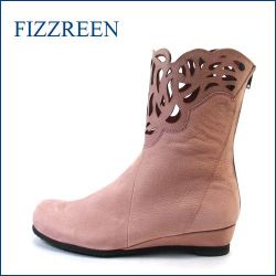 FIZZ REEN  フィズリーン  fr2801pk ピンク　【可愛さ 満点。。。新鮮・上品 おしゃれな・・・ fizzreen パンチドゥ・フラワー・ブーツ】
