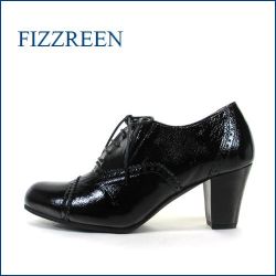 fizzreen  フィズリーン  fr3027bl ブラック　 【主役になれるソフトエナメル・・注目クラシカルな・・fizzreen・ レースアップ】