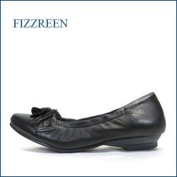 fizzreen　フィズリーン　fr3201bl  ブラック　【無理せず可愛い・・仕事に決まる履きやすさ。。 FIZZREEN フラット パンプス】