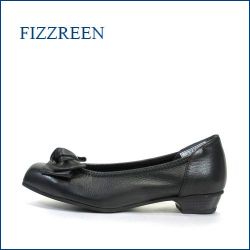 FIZZ REEN フィズリーン fr3281bl ブラック　【かわいい大きめリボン・・・足に吸いつく履き心地・・ ｆｉｚｚｒｅｅｎ ＦＩＴするソフトレザーパンプス】