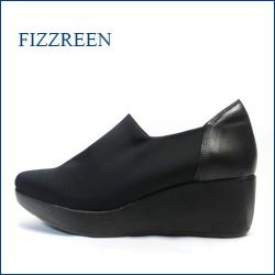 FIZZREEN　フィズリーン　fr804bl  ブラック   【撥水加工】【すっきりシンプルなデザイン・ストレッチで優しく包む・・fizzreen  きれいな厚底スリッポン】