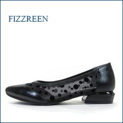 fizzreen　フィズリーン　fr8182bl  ブラック　【パーティーにも大活躍！可愛い水玉模様。。 FIZZREEN ローヒール パンプス】