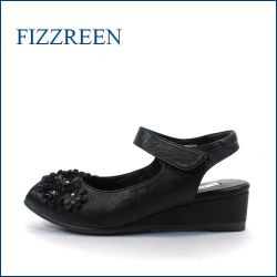 fizz reen フィズリーン  fr8766bl  ブラック　【かわいい上品な小花・・楽らくＦＩＴの・・ＦＩＺＺＲＥＥＮ・・２重クッション・バックバンド】