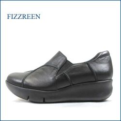 FIZZREEN フィズリーン fr9305bl 　ブラック　【二重クッションでふわっ　コロンとして可愛い　FIZZREEN　厚底スリッポン】