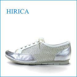 hirica　ヒリカ　hi31iv　アイボリーコンビ　【新鮮・アイボリー＆シルバー！！可愛いぴかぴか型押し・・・hirica・・軽いレースアップ・スタイル】