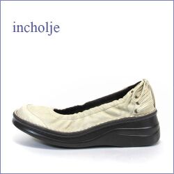 インコルジェ   incholje   in8394gg  グレージュ 【ソフトなレザーで バツグンのフィット感・ incholje 快適リボン パンプス】